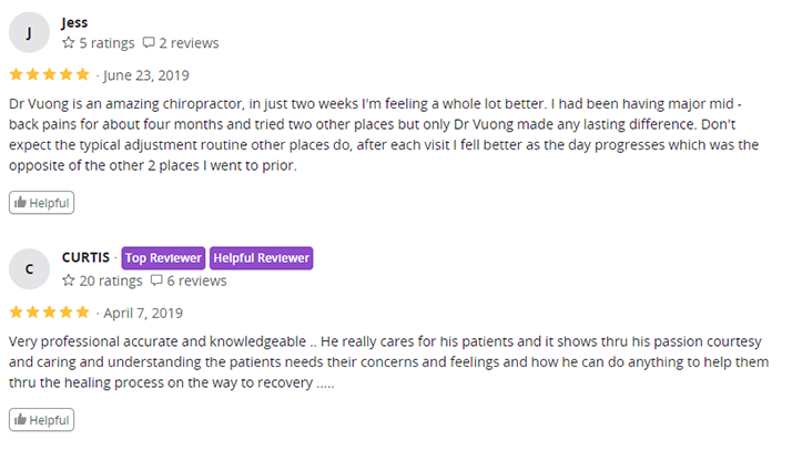 Chiropractic Lawrenceville GA Testimonials